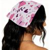 RODAILYCAY 4 Pack Hair Scarfs Headband, Triangle Head Scarves, Flowers and Butterfly with Sparkle Trail Universe Non Slip Hair Bandanas, Head Kerchief for Women Girls view 2