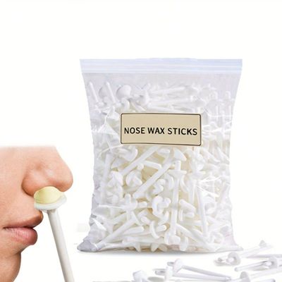 50PCS Nose Wax Sticks in a Big Bag, Hair Removal Wax Applicator Wax Scraper, Hair Remover, Nostril Cleaning Wax Stick
