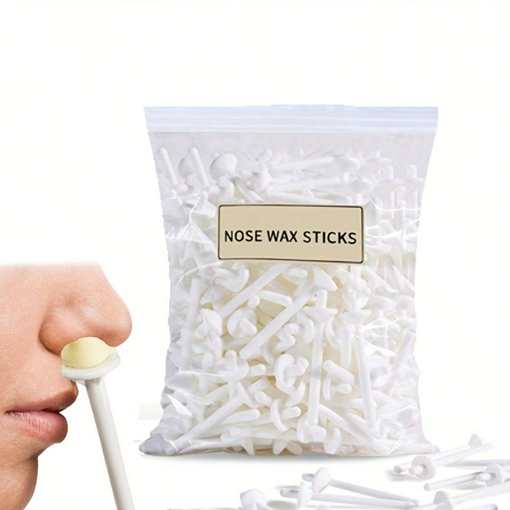 50PCS Nose Wax Sticks in a Big Bag, Hair Removal Wax Applicator Wax Scraper, Hair Remover, Nostril Cleaning Wax Stick
