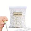 50PCS Nose Wax Sticks in a Big Bag, Hair Removal Wax Applicator Wax Scraper, Hair Remover, Nostril Cleaning Wax Stick view 1
