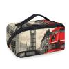 Adornori London Big Ben Travel Makeup Bag Open Flat Toiletry Bag for Women Large Capacity Waterproof Portable Cosmetic Bags Pouch, Britain Telephone Booth City view 1