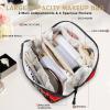 Adornori London Big Ben Travel Makeup Bag Open Flat Toiletry Bag for Women Large Capacity Waterproof Portable Cosmetic Bags Pouch, Britain Telephone Booth City view 4