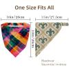 RODAILYCAY 4 Pieces Hair Scarfs Headband, Triangle Head Scarves, Non Slip Hairband Bandanas, Art Watercolor Geometry Plaid Pattern Head Kerchief for Women Girls view 4