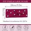 Urieo Wide Pearl Headband Stretchy Hair Bands Workout Yoga Hair Accessories for Women view 3