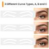 36 Pcs Disposable Eye Brow Stencils for Shaping, Ymapinc Eyebrow Tape Kit, Brow Mapping Kit, Natural Looking Easy Eyebrow Shaper for Women/Older Women, Makeup Tinting/Shaping Templates view 3