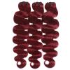 Ciracevi 99J Red Body Wave Human Hair Bundles 15A Raw Indian Hair Bundle burgundy Body Wave Bundles Hair Extensions(3 bundles 22 24 26) view 3
