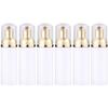 COLLBATH Foaming Pump Bottle Set 6Pcs 50Ml White Pet Bubble Making Dispenser for Facial Cleanser Travel Cosmetic Lotion Storage with Gold Metallic Pump Heads view 1