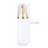 COLLBATH Foaming Pump Bottle Set 6Pcs 50Ml White Pet Bubble Making Dispenser for Facial Cleanser Travel Cosmetic Lotion Storage with Gold Metallic Pump Heads view 2