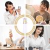 COLLBATH Foaming Pump Bottle Set 6Pcs 50Ml White Pet Bubble Making Dispenser for Facial Cleanser Travel Cosmetic Lotion Storage with Gold Metallic Pump Heads view 4