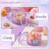 Ferrochef 2 Pcs Body Powder Container with Velour Puff Set, Purple view 4