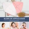 NOLITOY 2Pcs Microfiber Hair Absorbing Towels Waffle Weave Super Absorbent Hair Wraps for Curly and Long Quick Dry Caps in Pink and Ivory view 3