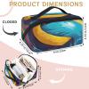 Adornori Volleyball Travel Makeup Bag Open Flat Large Capacity Toiletry Bag Portable Waterproof Cosmetic Case for Women with Handle view 2