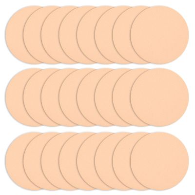 24 PCS Makeup Sponges, Facial Makeup Sponge for Foundation Blending Cosmetic Sponges Beauty Foundation Powder for All Skin Types Wet and Dry Dual Use(Skin, Round)