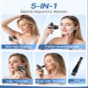 Electric Razors for Women, 5-in-1 Rechargeable Body Shaver - Waterproof Wet Dry Hair Remover - Trimmer for Lady Face Underarms Bikini,Lips,arms, Legs view 3