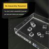 HFERTW Acrylic Water Tank for Photography, Shallow Transparent Cosmetic Shooting Tray,Rectangle Square Acrylic Tray for Photography, Ideal for Product Display & Styling (14610in) view 4