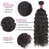 16A Human Hair Bundles 26 28 30 32 Inch Water Wave Hair Bundles Double Weft 100% Unprocessed Brazilian Virgin Deep Curly Weave 4 Bundles Water Wavy Curly Hair Extensions Real Human Hair For Women view 2
