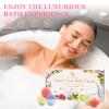 Organic Bath Bombs Set 50 PCS with 10 Rich Scents, Handmade Bath Bombs for Women with Essential Oils, Natural Bubble Bath for Moisturizing Skin, Spa Gift for Mother's Day Christmas Birthday Easter view 3
