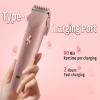 Bikini Trimmer for Women, 2 in 1 Electric Shaver for Women, Rechargeable Electric Razor Body Hair Trimmer Wet & Dry Use view 3