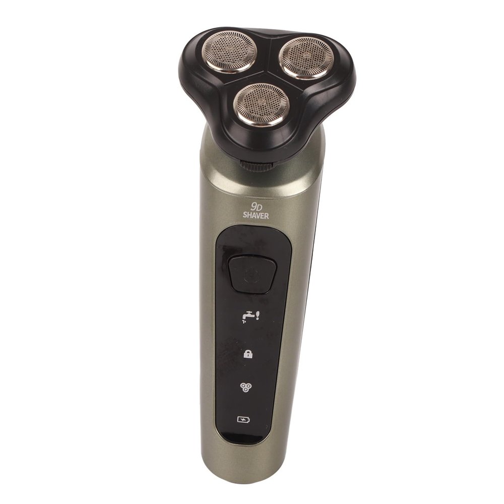 YUYTE 9D Electric Shaver, 4 in 1 Multifunctional Hair Clipper Face Cleaner with USB Charging and Cleaning Brush, for Home Salon Travel