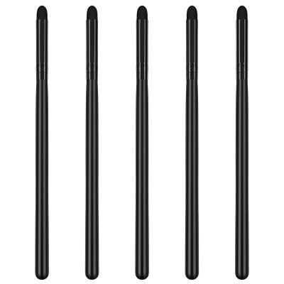 5 Pcs Soft Eyeshadow Applicators Blending Brush, Eyeliner Smudge Brush Sponge, Professional Small Pencil Eyeshadow Brushes for Eye Shadow Eyeliner Smudge Blending Precision Perfect Cut Crease