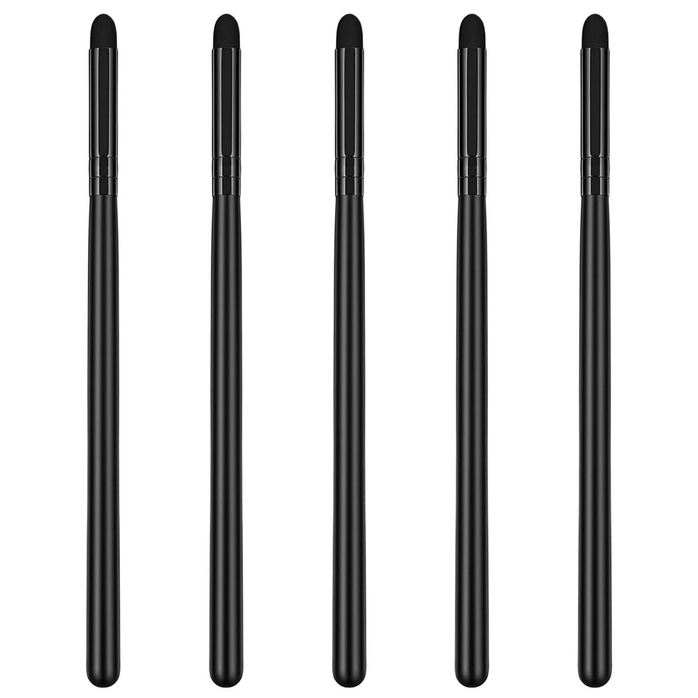 5 Pcs Soft Eyeshadow Applicators Blending Brush, Eyeliner Smudge Brush Sponge, Professional Small Pencil Eyeshadow Brushes for Eye Shadow Eyeliner Smudge Blending Precision Perfect Cut Crease