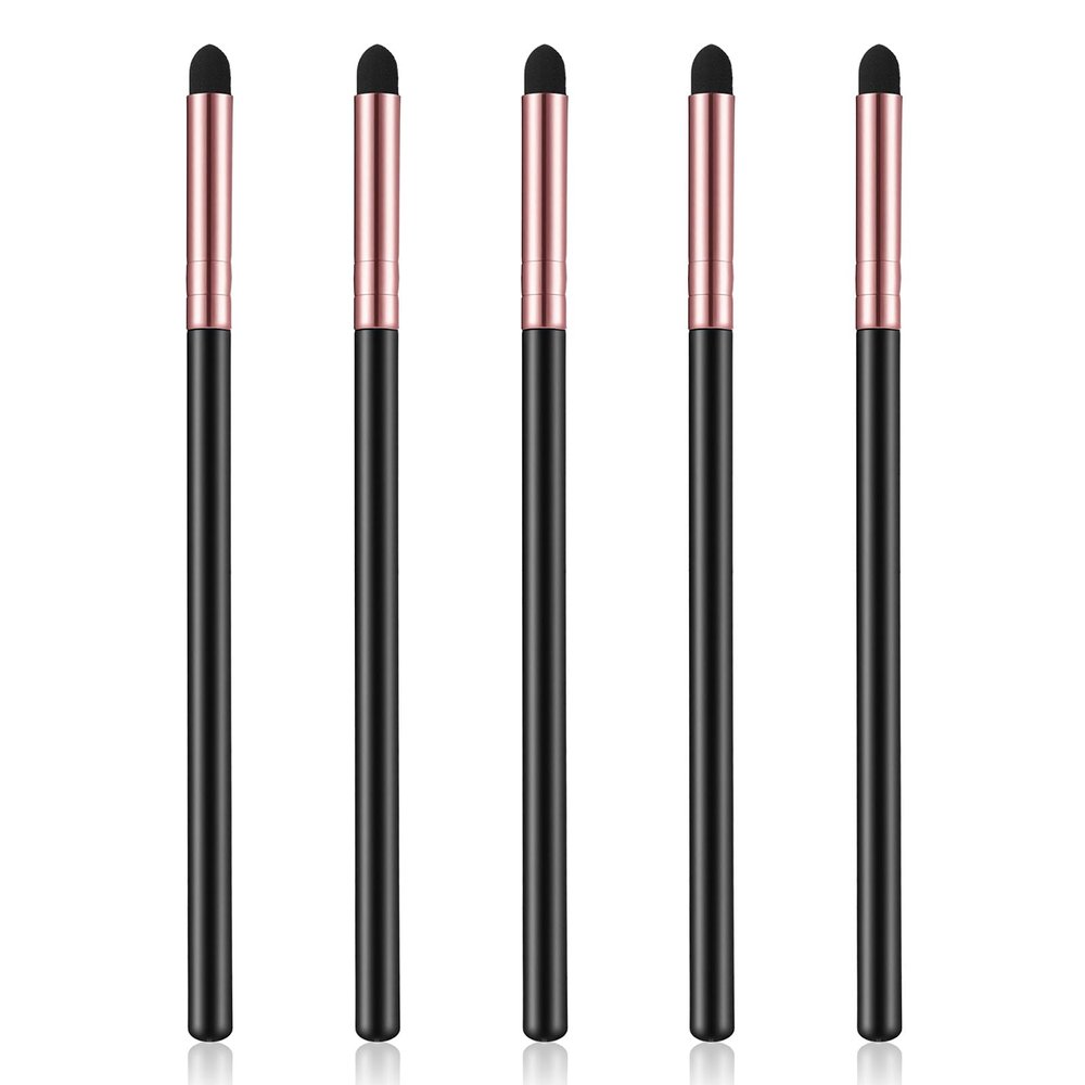 5 Pcs Eyeliner Smudge Brush Pointed Pencil Stick Set, Soft Eyeshadow Applicators Blending Brush, Eyeliner Smudge Brush Sponge,Professional Sponge Makeup Tool for Women