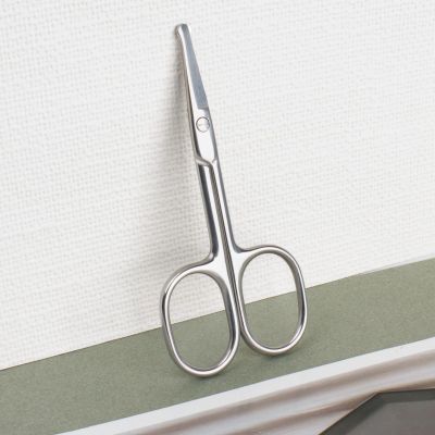 Eyebrow Scissors, Small Scissors for Facial, Nose, Eyebrow, Mustache, and Beard Hair Trimming & Grooming, Safety Edge