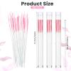 180 Pcs Ear Hole Cleaner, Earring Cleaner for Ear Piercing Aftercare, Nose Ring Cleaners, Earring Hole Cleaning Line for Odor Removal, Gentle Ears Care Tool for Women Men Girls(Rose Red) view 2