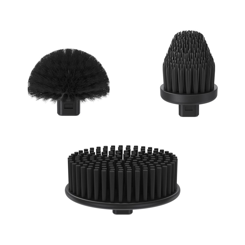 Fanttik 3 Pcs Replacement Brush Heads for Flip G9 Pro Electric Spin Scrubber, Suitable for Fanttik Flip G9 Pro Electric Scrubber Only, Brush Accessories for Bathroom, Shower, Kitchen Floor