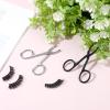 2pcs Scissor Handle Tweezers for Eyebrow Tweezers for Women Straight Tip Eye Brow for Facial Hair Removal, Silver and Black Metal Hair Remover Tool for Eyebrows Lace Wigs Care view 4