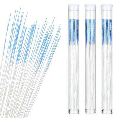 180 Pcs Ear Hole Cleaner, Earring Cleaner for Ear Piercing Aftercare, Nose Ring Cleaners, Earring Hole Cleaning Line for Odor Removal, Gentle Ears Care Tool for Women Men Girls(Blue)