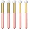 5 Pcs Foundation Sponge Powder Brush, Mushroom Makeup Sponge Brush with Handle Concealer Sponges Brushes Eye Makeup Applicator Round Head Brightening Brushes for Women Girls view 1