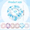 6 Pcs Shower Cap Reusable Elastic Hair Cap Waterproof Bath Hair Hat Shower Bath Caps Elastic Band Flower Printed Hairs Caps for Women Men Bathroom Travel Spa Salon view 2