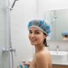 6 Pcs Shower Cap Reusable Elastic Hair Cap Waterproof Bath Hair Hat Shower Bath Caps Elastic Band Flower Printed Hairs Caps for Women Men Bathroom Travel Spa Salon view 4