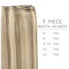 WENNALIFE Sew in Hair Extensions Real Human Hair, Thick & Invisible Weft view 2