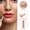 2 Pcs Retractable Lip Brush, Double-Ended Lip Liner Brush Retractable Lipstick Brushes Applicator with Cap for Women Lipstick Lipgloss Eyeshadow Makeup Supplies view 4