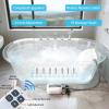 Bubble Bath Spa with Remote, Ultra-Quiet Operation, 6 Color, 93 Targeted Jets with 6 Levels, USB Interface, Anti-Slip Suction view 3