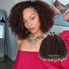 Ssawhair #T1B/4 Afro Kinky Curly Crochet Human Hair Extensions 16" 240g view 3
