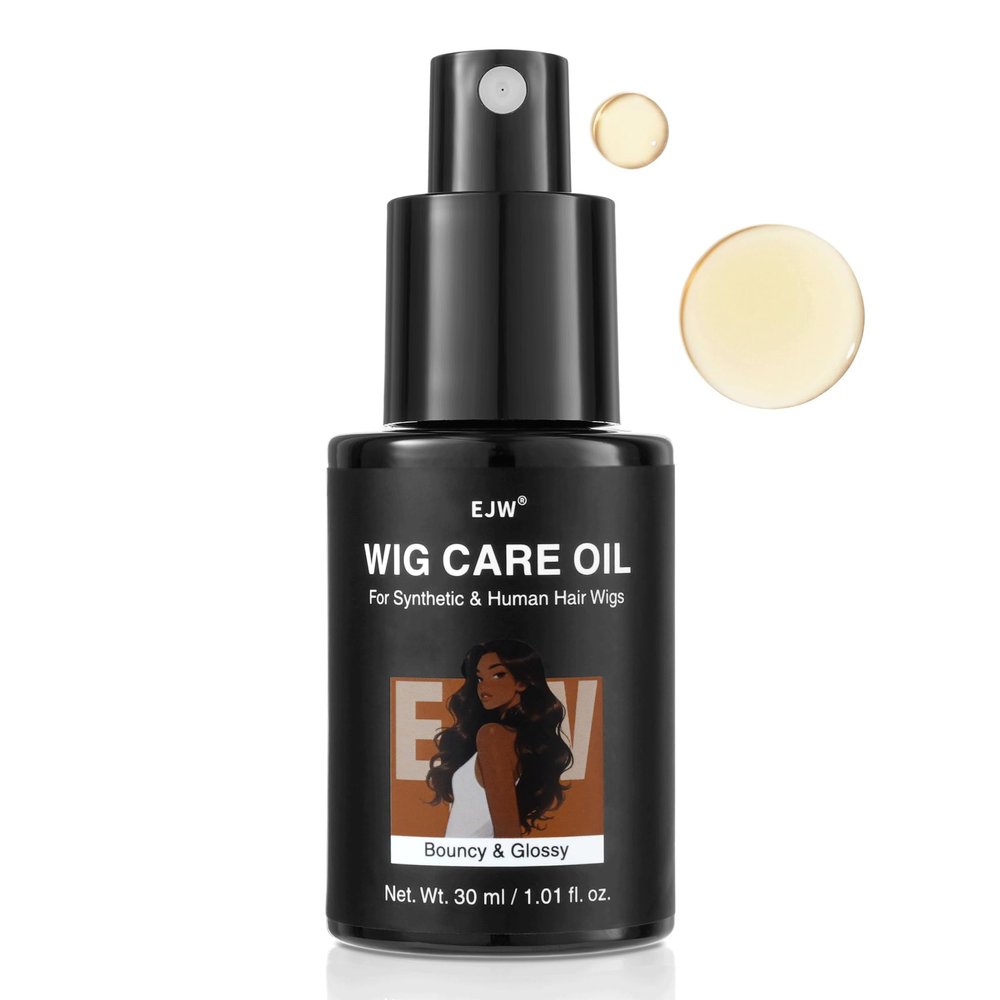 EJW Synthetic & Human Hair Wig Oil Spray Argan, Coconut & Jojoba Blend Intensive Care for Dry, Frizzy Fibers Adds Shine & Extends Wig Life, Lightweight Formula (1.01 fl.oz)