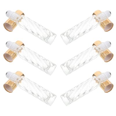 HAMPPLIES 10 Pack Glass Essential Oil Roller Bottles, 5ml Refillable