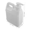 HEATSHAKING 1L Milky Shampoo Pump Bottle Refillable Plastic Jug with Handle and Heavy-Duty Pump Lid for Bathroom Shower Soap Dispenser and Travel Conditioner Storage view 2