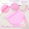 2 Pcs Exfoliating Back Scrubber for Shower, 15.55 Inch Back Exfoliator with Handles Back Loofah for Shower Exfoliating Backs Bath Washer for Women and Men, Double Sided Body Exfoliator Bath Tool view 3