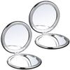 IWOWHERO Portable Mini Makeup Mirror 2pcs Small Compact Travel Mirror for Purse with Magnifying Function for On-The-Go Use view 1