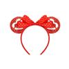 Koolgil Women's Valentine's Day Heart Headband, Love Theme Party Decorations, Photo Props with Bows and Floral Designs, Holiday Hair Accessories (A- Love Heart Mouse Ear) view 1