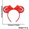 Koolgil Women's Valentine's Day Heart Headband, Love Theme Party Decorations, Photo Props with Bows and Floral Designs, Holiday Hair Accessories (A- Love Heart Mouse Ear) view 2