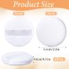 6 Pcs Setting Puffs, White Round Press Applicator for Women's Face Makeup Supplies view 2