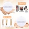 6 Pcs Setting Puffs, White Round Press Applicator for Women's Face Makeup Supplies view 4