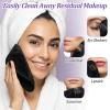 12Pcs Makeup Remover Cloths, 5" x 5" Reusable Ultra Soft Microfiber Facial Cleansing Pads, Soft Washable Makeup Remover Towels for All Skin Types, Remove Instantly Dirt with Just Water (Black) view 2