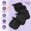 12Pcs Makeup Remover Cloths, 5" x 5" Reusable Ultra Soft Microfiber Facial Cleansing Pads, Soft Washable Makeup Remover Towels for All Skin Types, Remove Instantly Dirt with Just Water (Black) view 4