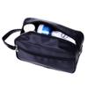 Mens Toiletry Bag, PU Leather Large Capacity Water Resistant Solid Travel Toiletry Bag with Drawstring and Zipper,Hanging Men Travel Toiletries Bag for Travel,Camping,Gym,Shower,Business,Vacation view 2